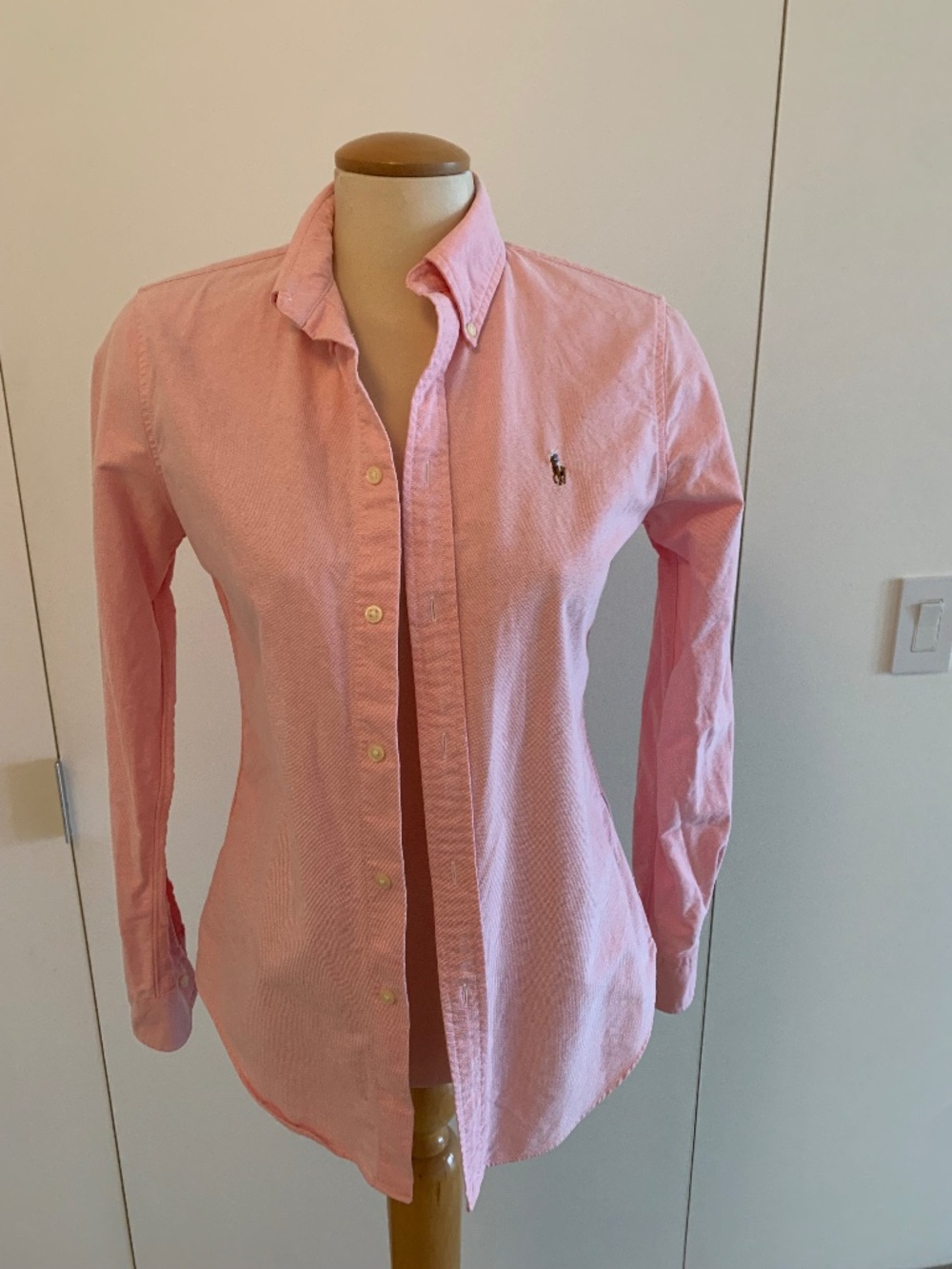 Ralph Lauren pink button down blouse